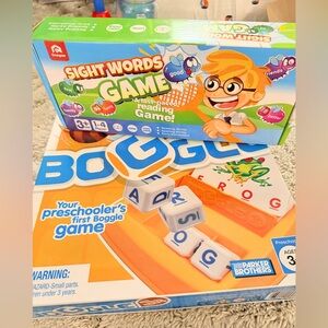 Boggle Jr. & Sight Word Fly Swatter Game